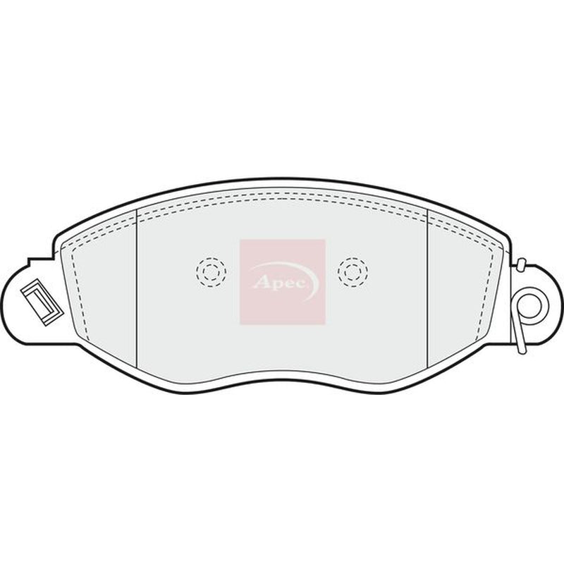 Apec Front Brake Pad Set fits Ford Transit 2000-2006 2.0