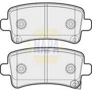 NAPA Rear Brake Pad Set fits Opel Insignia A 2008-2017 1.4 1.6 1.8 2.0 2.8
