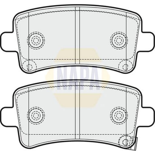 NAPA Rear Brake Pad Set fits Opel Insignia A 2008-2017 1.4 1.6 1.8 2.0 2.8