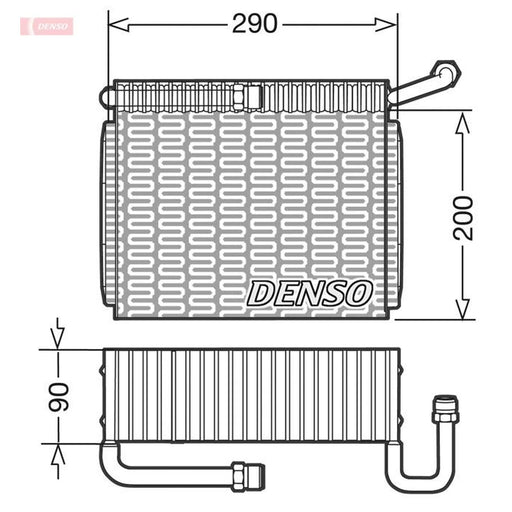 Denso Air Conditioning Evaporator fits Alfa Romeo 166 1998-2007