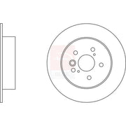Apec 2 x Solid Brake Discs fits Toyota Rav 4 1997-2005 1.8 2.0