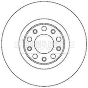 Borg & Beck Front & Rear Brake Discs & Pads fits Jeep Compass 2016-2017