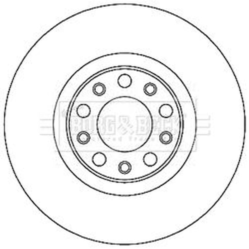 Borg & Beck Front & Rear Brake Discs & Pads fits Jeep Compass 2016-2017