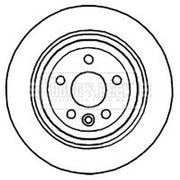Borg & Beck Front & Rear Brake Discs & Pads fits Volvo XC60 I SUV 2015-2017