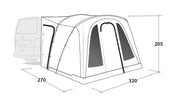 Outwell San Diego Driveaway Awning Grey Outwell - Dynamic Drive