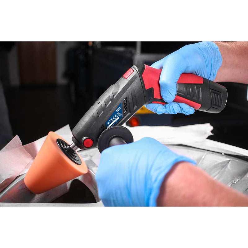 Sealey Cordless Mini Sander/Polisher Kit75mm 12V Lithium-ion CP2812V Sealey - Dynamic Drive