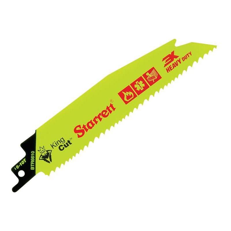 Starrett BTR6610-5 Bi-Metal King Cut™ Demolition Blade 152mm 6-10 TPI (Pack 5) Starrett - NN4 Online