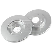 Borg & Beck Front Brake Vented Discs & Pads fits Ford Fiesta VI 2008-2018