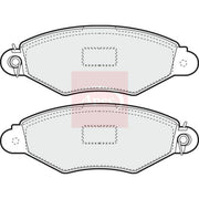 Apec Front Brake Pad Set fits Nissan Kubistar 2003-2009 1.2 1.5
