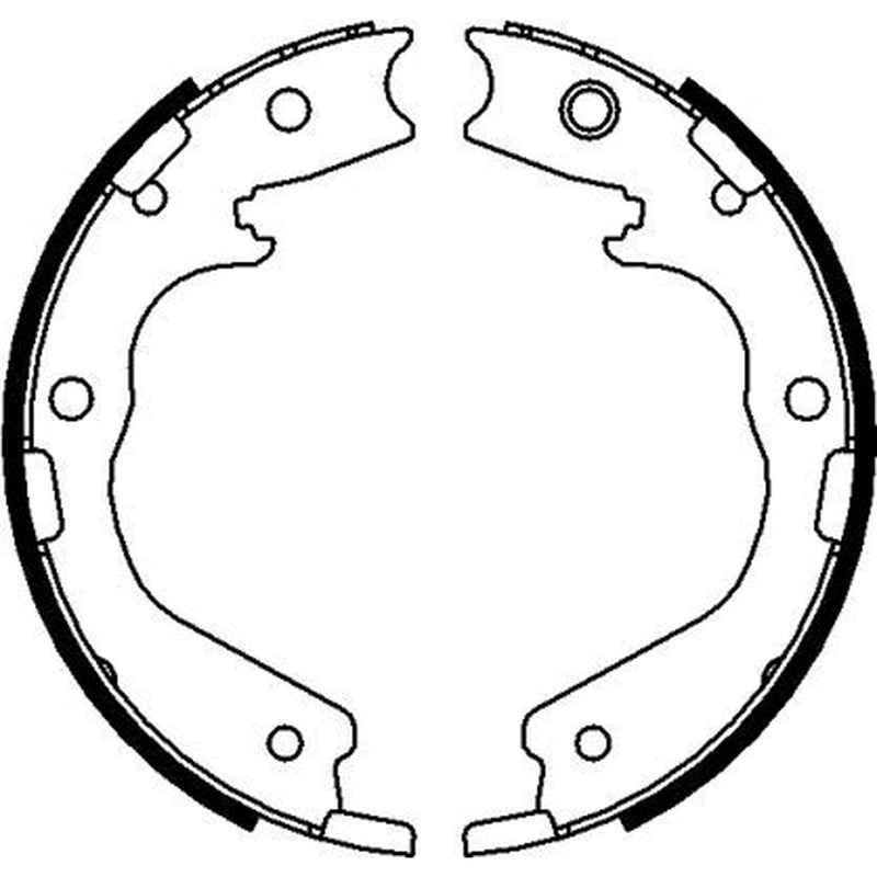 Mintex Parking Brake Shoe Set fits Isuzu Trooper II 1991-1998 2.6 3.1 3.2