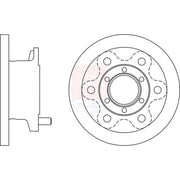 Apec 2 x Solid Front Brake Discs SDK6535-x2