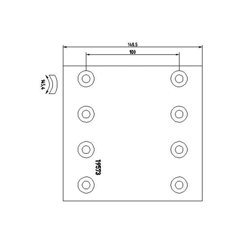Textar Textar Cv Brake Lining Set 1957308 0309213100 1957308