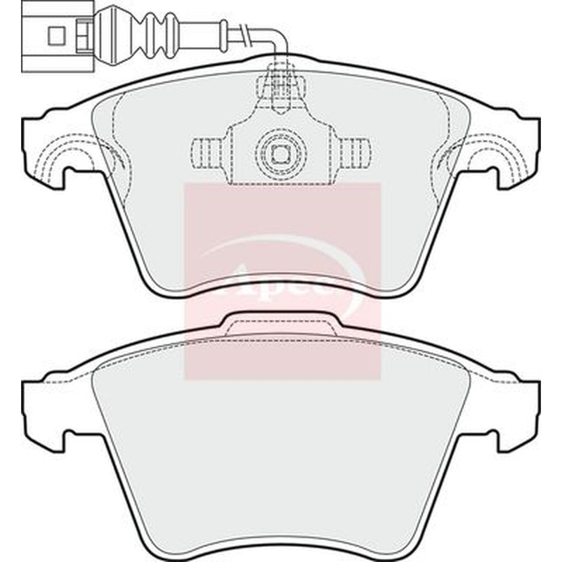 Apec Front & Rear Pads fits VW Touareg 2003-2010 2.5