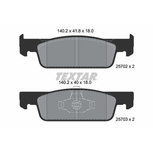 Textar Front Brake Pad Set 2570201