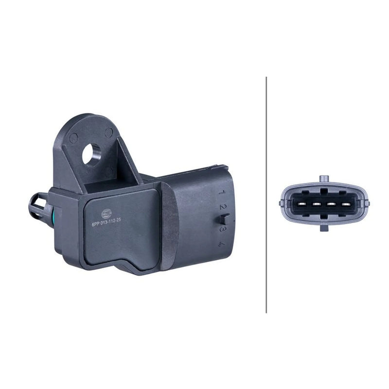 Hella Turbo Boost Pressure Sensor Lower fits Volvo S60 II 2013-2018 2.0