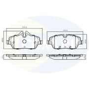 Comline Front & Rear Brake Discs & Pads fits Mini Mini Clubman 2015-2024
