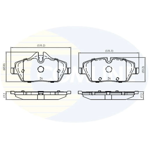 Comline Front & Rear Brake Discs & Pads fits Mini Mini Clubman 2015-2024