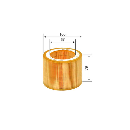 Bosch Engine Air Filter fits Setra Series 400 2001 on