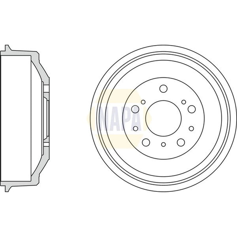 NAPA Brake Drum Assembly Rear NDR1052