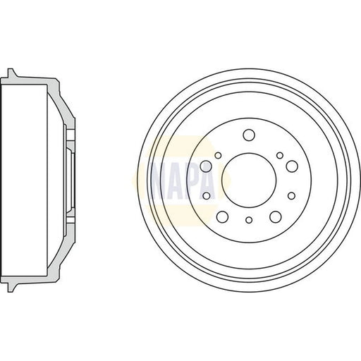 NAPA Brake Drum Assembly Rear NDR1052