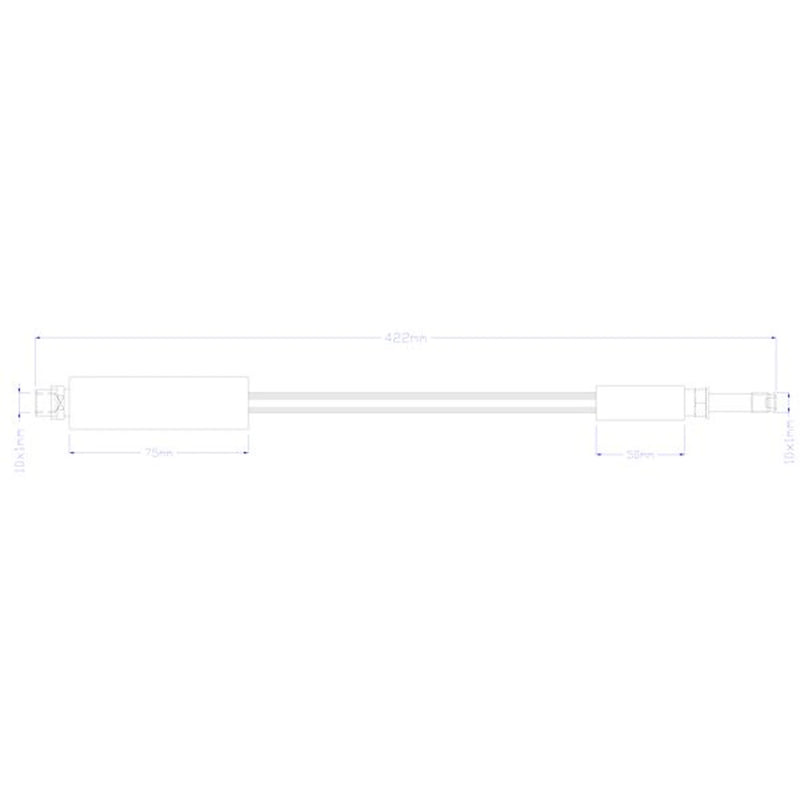 Juratek Brake Hydraulic Hose Line Rear fits Infiniti Q30 2015 on 1.5 1.6 2.0 2.2