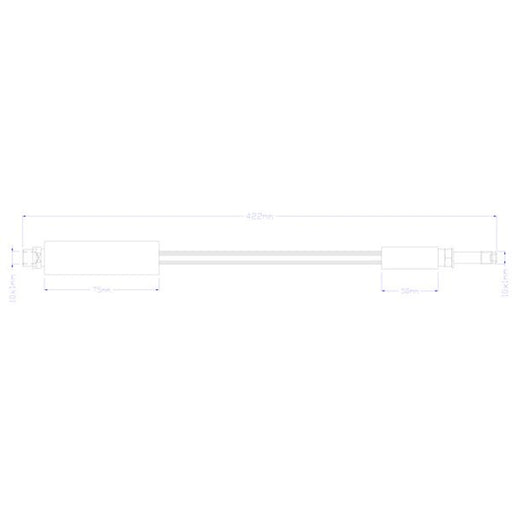 Juratek Brake Hydraulic Hose Line Rear fits Infiniti Q30 2015 on 1.5 1.6 2.0 2.2