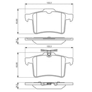Bosch Front & Rear Pads fits Jaguar Xk II 2009-2014 5.0
