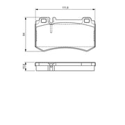 Bosch Front & Rear Pads fits Mercedes-Benz Sl 2004-2012 230.472 230.479