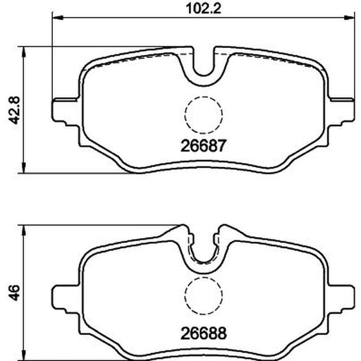 Mintex Rear Brake Pad Set fits BMW 1 2024 on