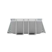 Dellonda Deluxe Steel Frame Swimming Pool with Filter Pump 13ft DL21 Dellonda - Dynamic Drive