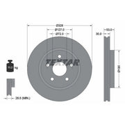 Textar 2 x Front Brake Discs 92184505-x2