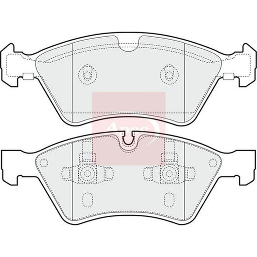 Apec Front Brake Pad Set fits Mercedes-Benz E-Class 2006-2008 211.090