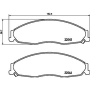 Mintex Front Brake Pad Set fits Cadillac Cts 2002-2007 2.6 2.8 3.2 3.6
