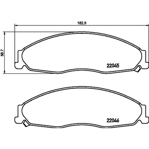 Mintex Front Brake Pad Set fits Cadillac Cts 2002-2007 2.6 2.8 3.2 3.6