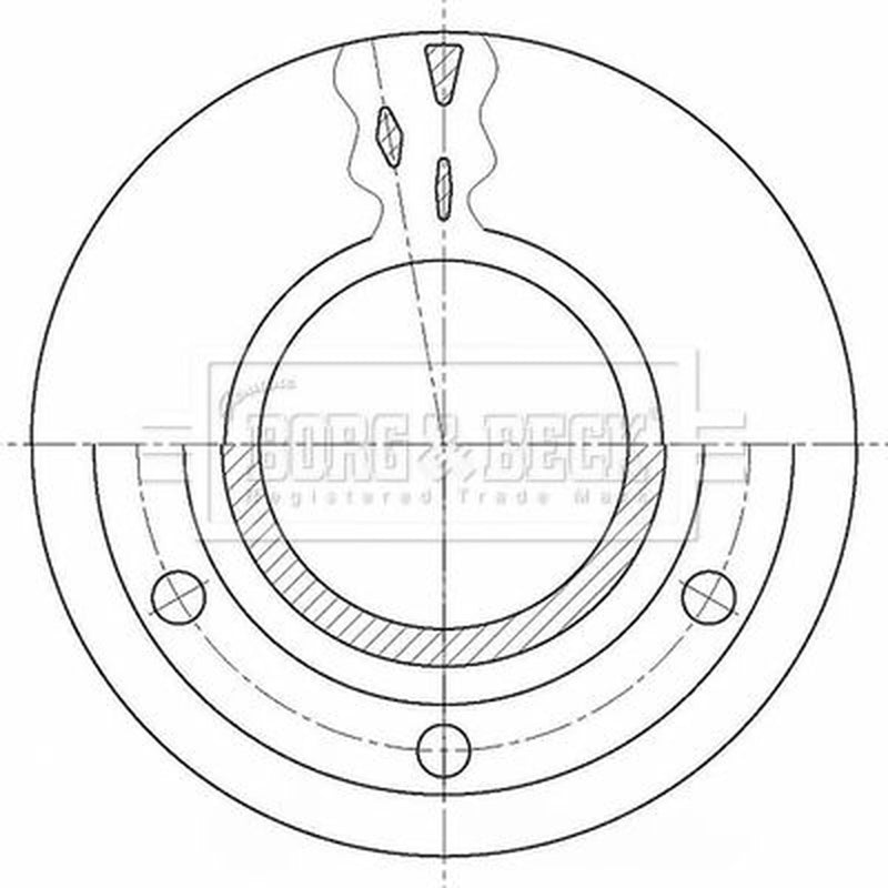 Borg & Beck 2 x Vented Rear Brake Discs BBD32931-x2