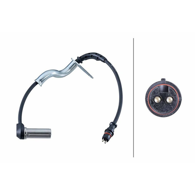 Hella ABS Wheel Speed Sensor Rear Left fits Mercedes-Benz Actros 1996-2003