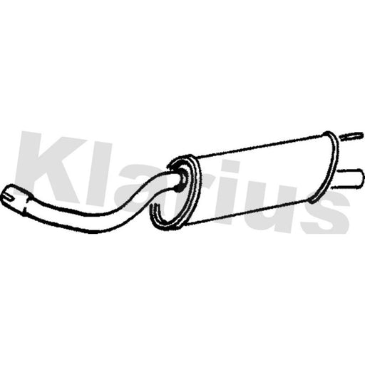 Klarius Box With Tail Pipe (Lh) Left Rear JR297D