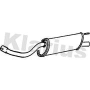 Klarius Box With Tail Pipe (Lh) Left Rear fits Jaguar Xj 1994-1997 3.2 4.0