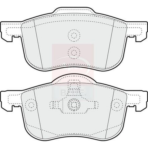 Apec Front Brake Pad Set fits Volvo S60 I 2000-2010 2.0 2.4 2.5