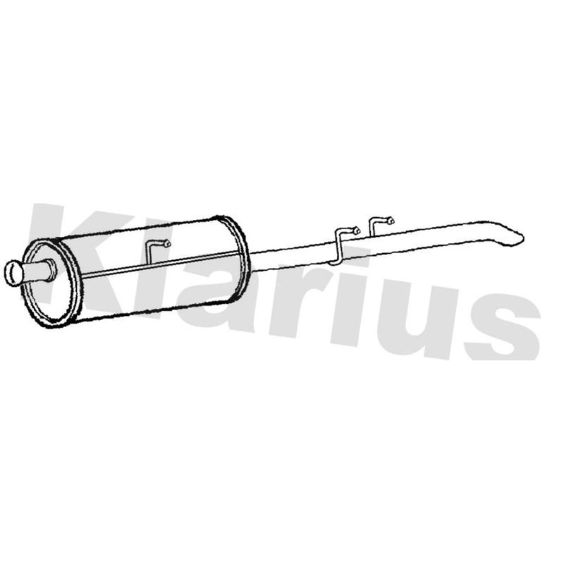 Klarius Box With Tail Pipe Rear fits Nissan NV400 2011-2022