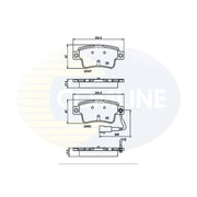Comline Front Solid & Rear Solid Brake Discs & Pads fits Fiat Punto 2012 on 0.9