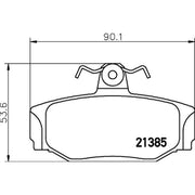 DON Front & Rear Brake Discs & Pads fits Volvo 850 1996-1997 2.4