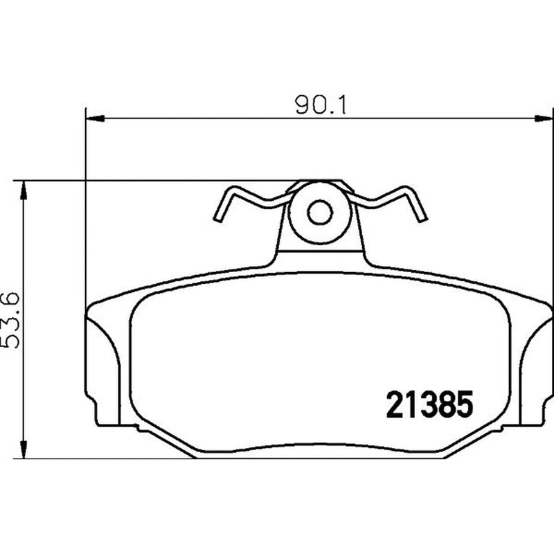 DON Rear Brake Pad Set fits Volvo 740 1983-1992 2.0 2.3 2.4