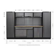 Sealey Superline Pro 3.24m Storage System Pressed Wood Worktop APMSSTACK13W Sealey - Dynamic Drive
