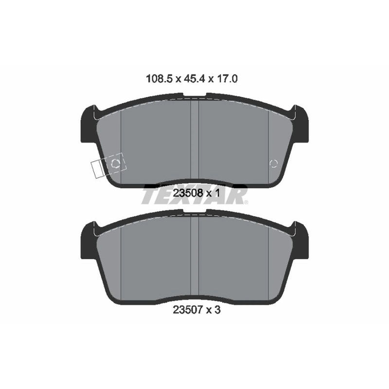 Textar Front Brake Pad Set 2350801