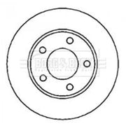 Borg & Beck Rear Brake Solid Discs & Pads fits Audi A6 C5 2001-2005 3.0