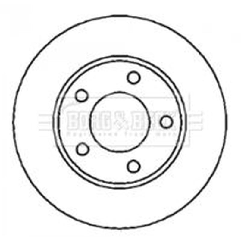 Borg & Beck Rear Brake Solid Discs & Pads fits Audi A6 C5 2001-2005 3.0