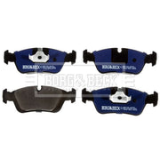 Borg & Beck Front Solid & Rear Solid Brake Discs & Pads fits BMW 3 1990-1999