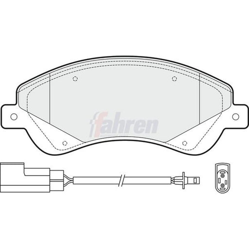 Fahren Front Brake Pad Set FBP3094