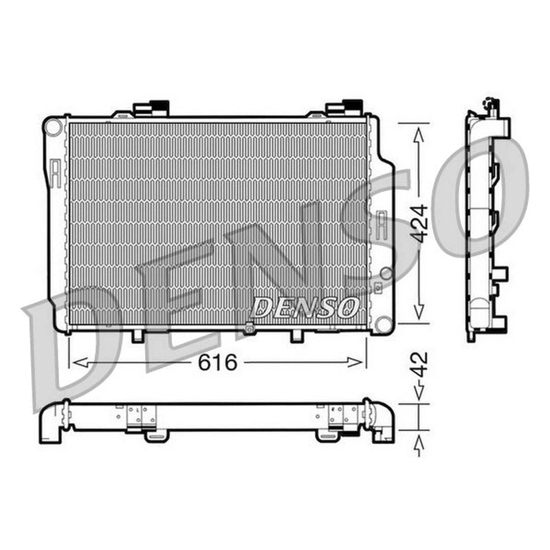 Denso Engine Radiator fits Mercedes-Benz C-Class 1993-2000